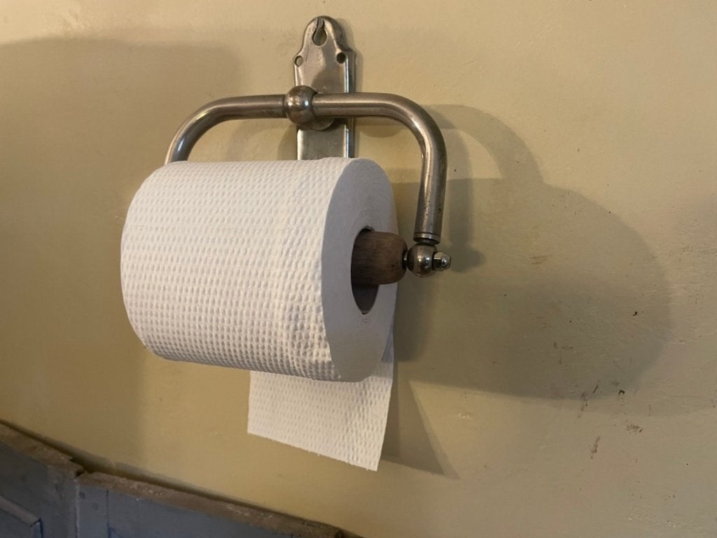 Toiletrol Houder periode 1900 verchroomd wc rolhouder Frans, Ophalen of Verzenden