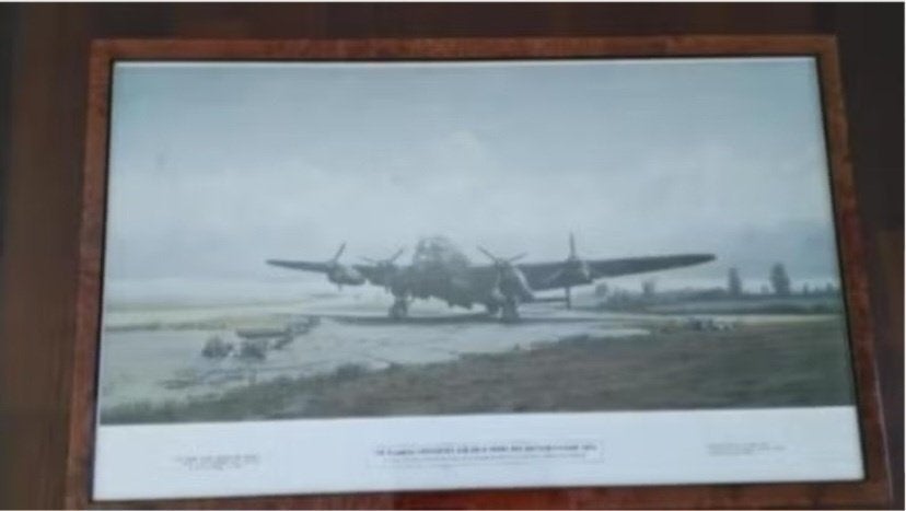 Ingelijste plaat 106 squadron Lancaster, Ophalen, Luchtmacht, Overige gebieden, Foto of Poster