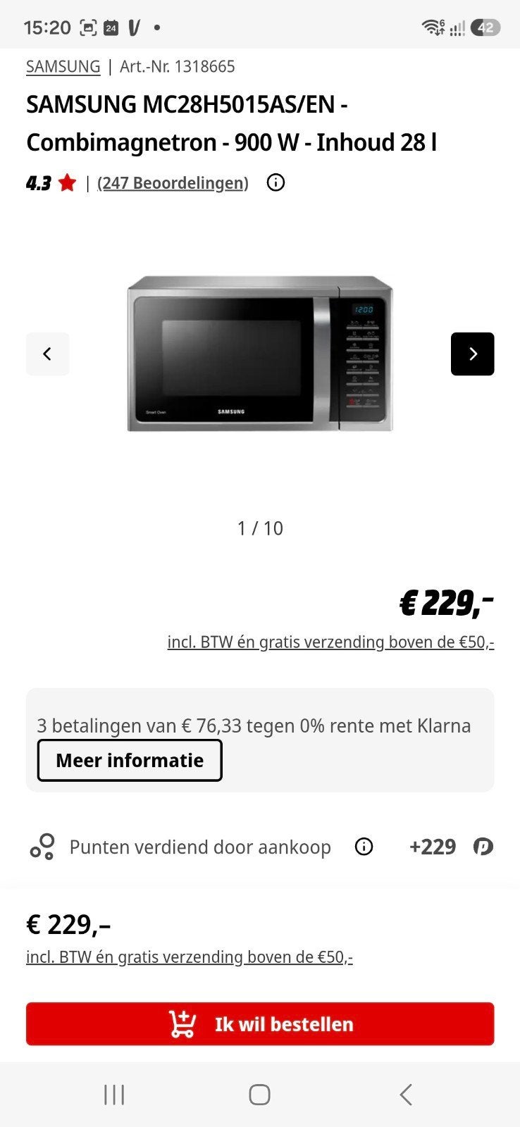 samsung combi magnetron oven, Witgoed en Apparatuur, Combimagnetron, Ophalen of Verzenden, Zo goed als nieuw, Vrijstaand