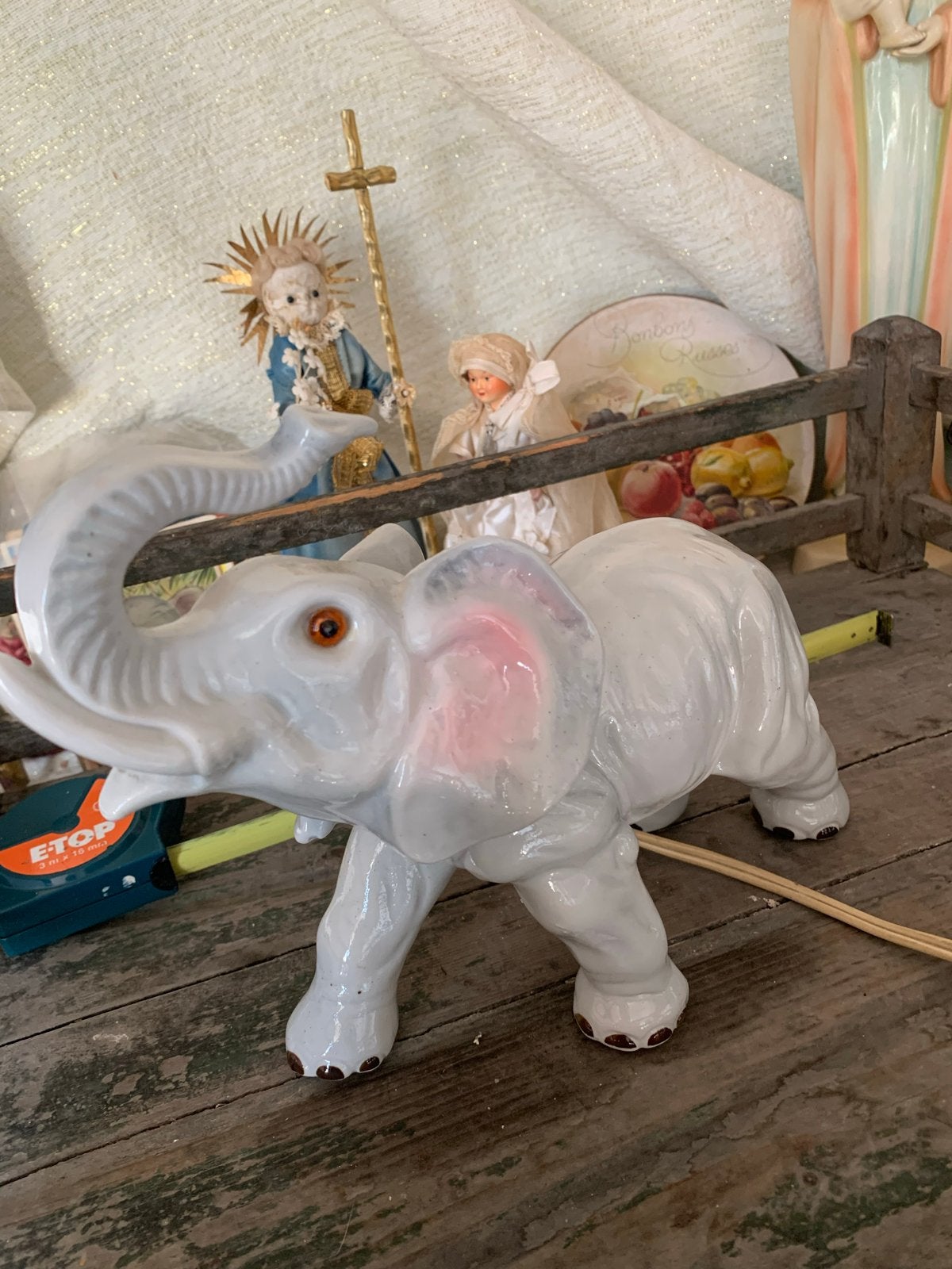 Vintage Olifant Parfumlampje, Vintage, Gebruikt, T, Ophalen of Verzenden