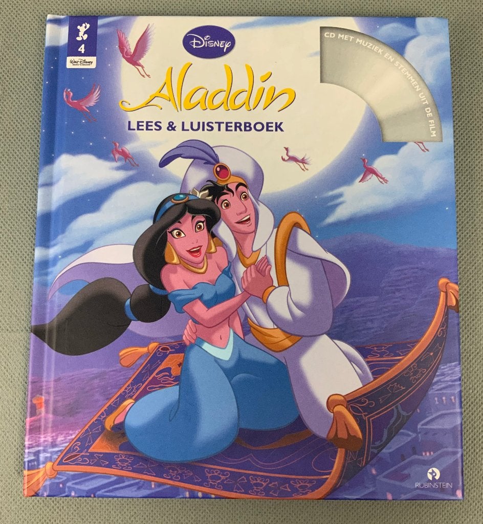 Disney Aladdin lees & luisterboek, Ophalen of Verzenden, Overige figuren, Zo goed als nieuw, Overige typen