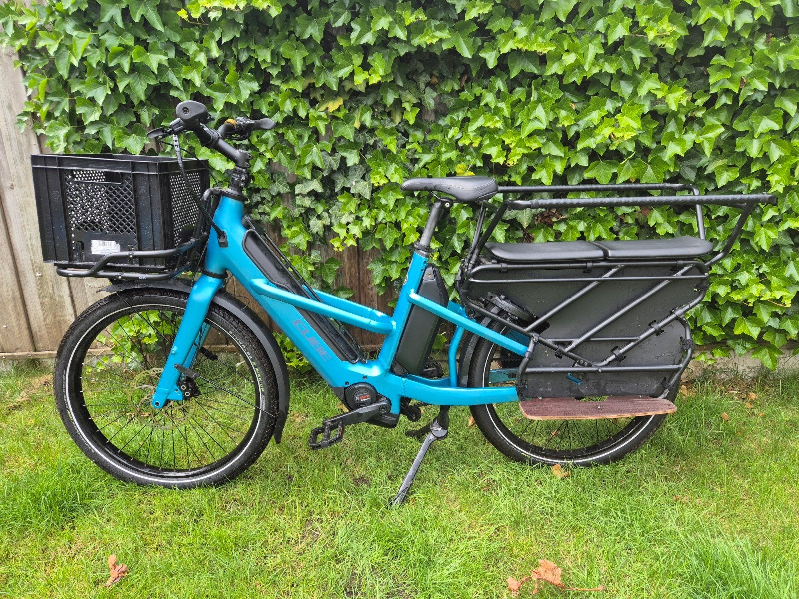 Cube Longtail Hybrid 725 Elektrische longtail bike, Elektrisch, Zo goed als nieuw, 2 kinderen, Schijfrem