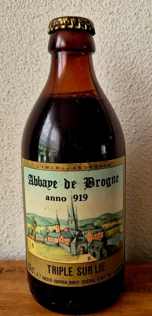 Fles ABBAYE St Gerard 919 De Brogne Abdij triple bier SurLie, Verzamelen, Ophalen of Verzenden, Zo goed als nieuw, Flesje(s), Overige merken