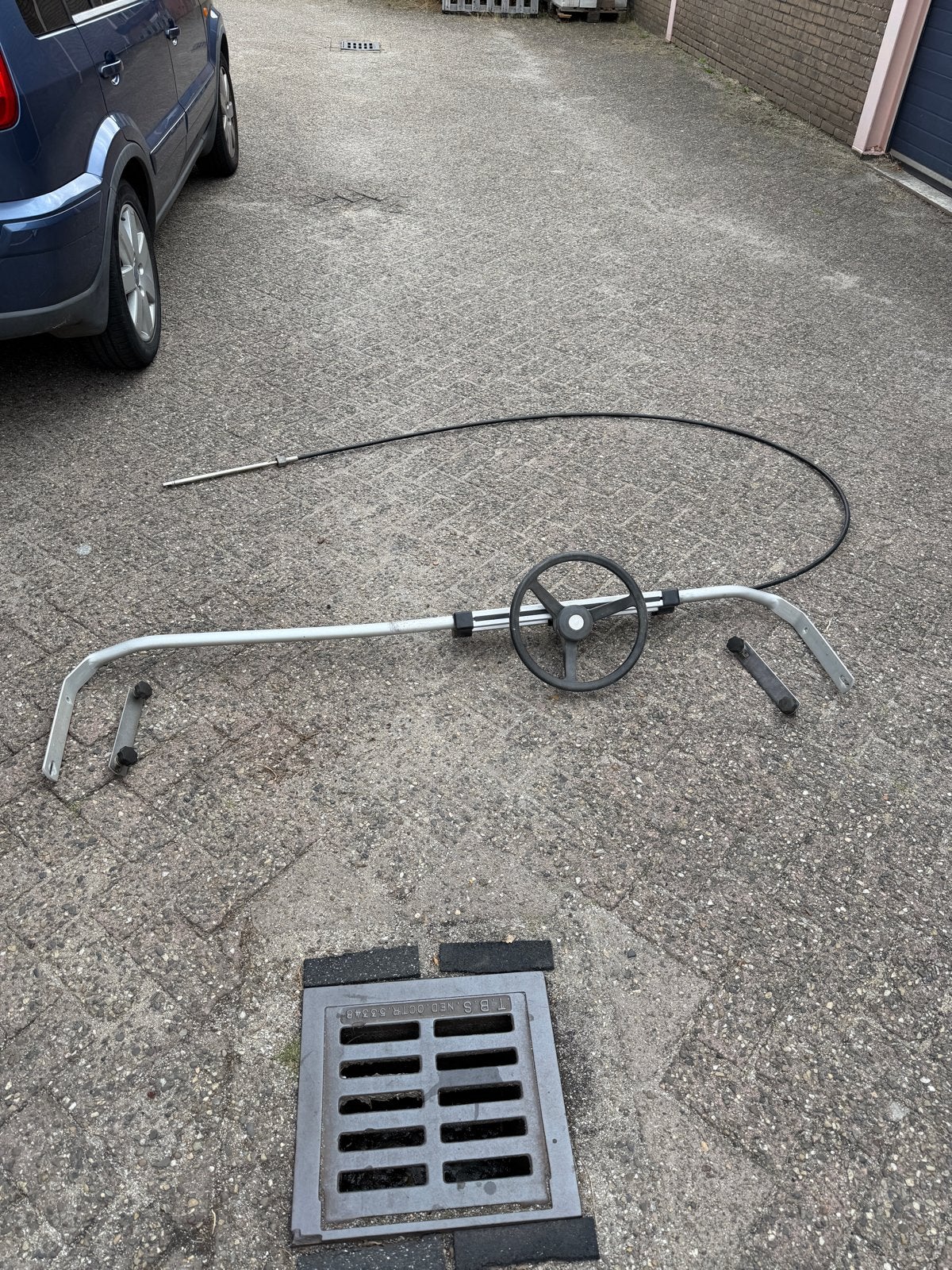 Mono besturing voor RIB of rubberboot, Ophalen, Gebruikt, Motor en Techniek