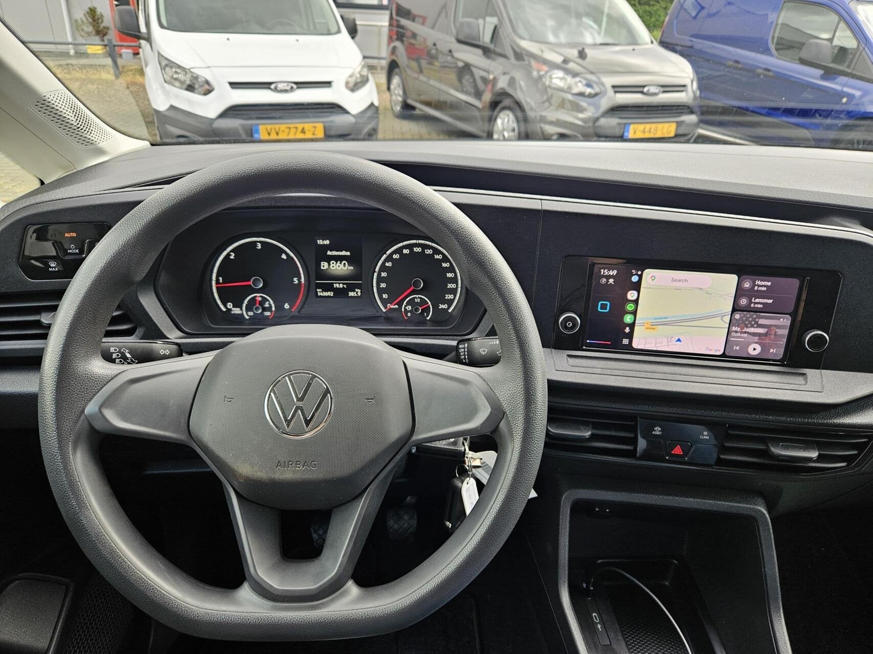 Volkswagen Caddy Cargo 2.0 TDI Airco Carplay Trekhaak 100pk, Auto's, Voorwielaandrijving, Gebruikt, Euro 6, 4 cilinders
