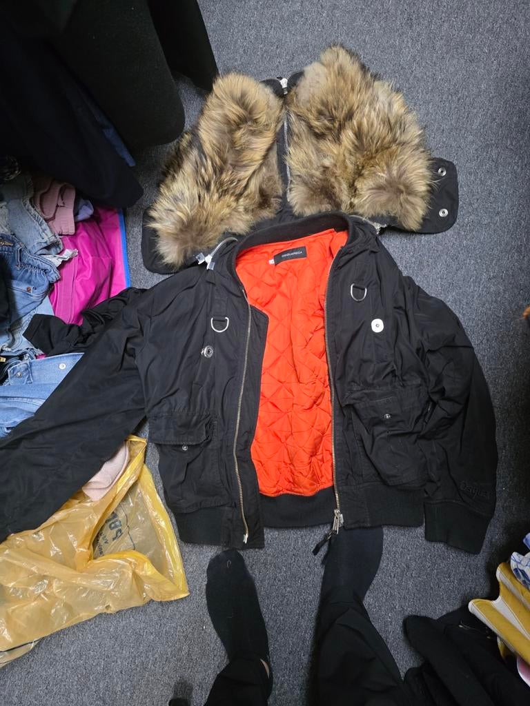 Dsquared2 N2B / Military Bomber Jacket with Coyote Fur Hood, Ophalen of Verzenden