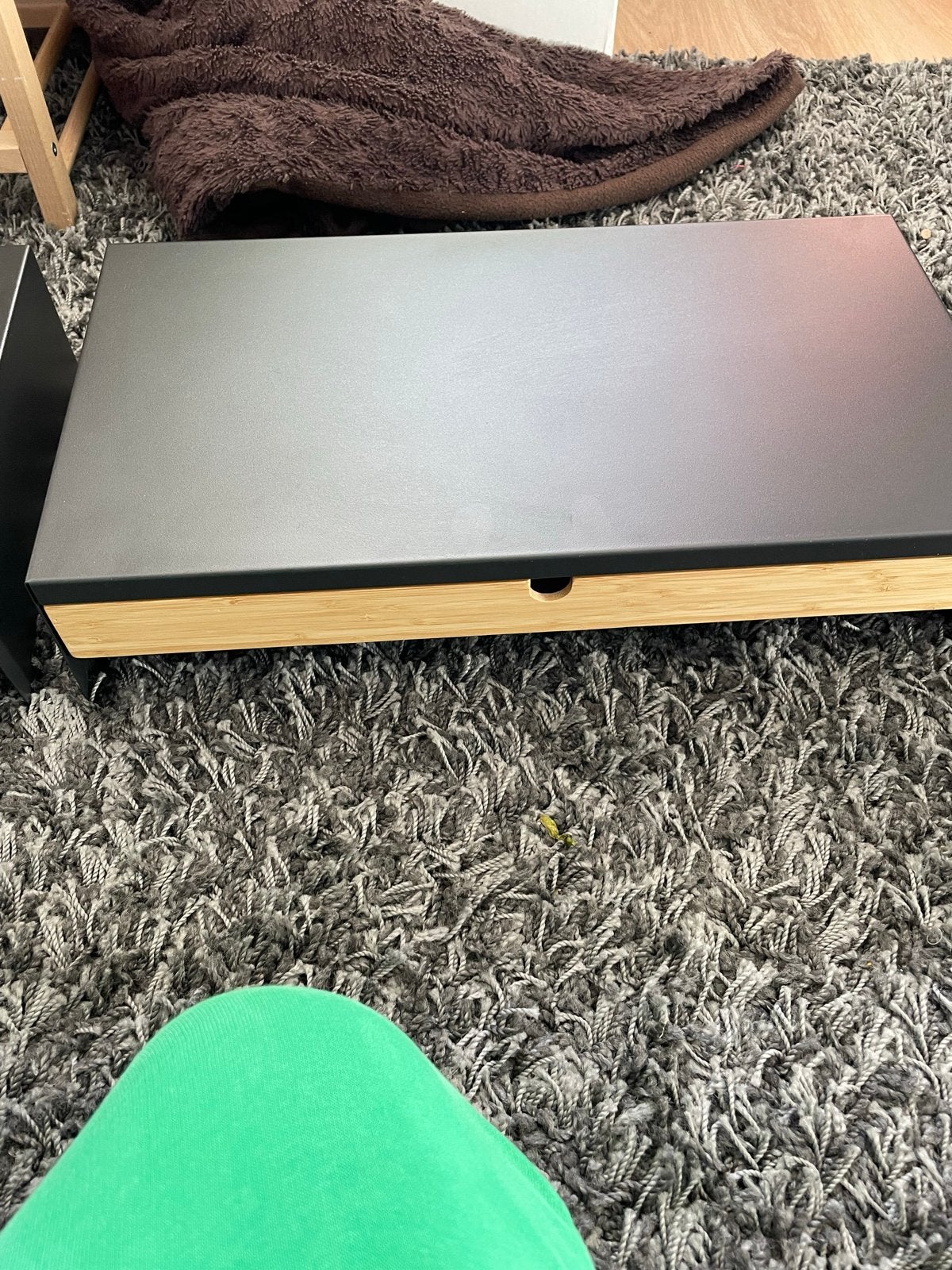 2x IKEA ELLOVEN Opberger met lade - Zwart/Bamboe, Ophalen, Zo goed als nieuw