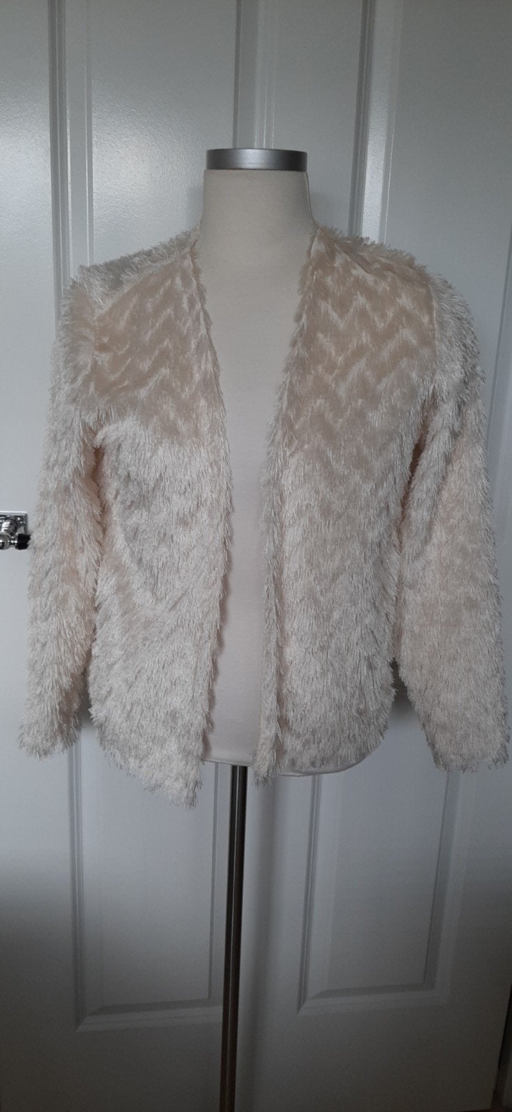 ecru harig vestje maat S, Kleding | Dames, Ophalen of Verzenden, Gedragen, Maat 38/40 (M), Beige