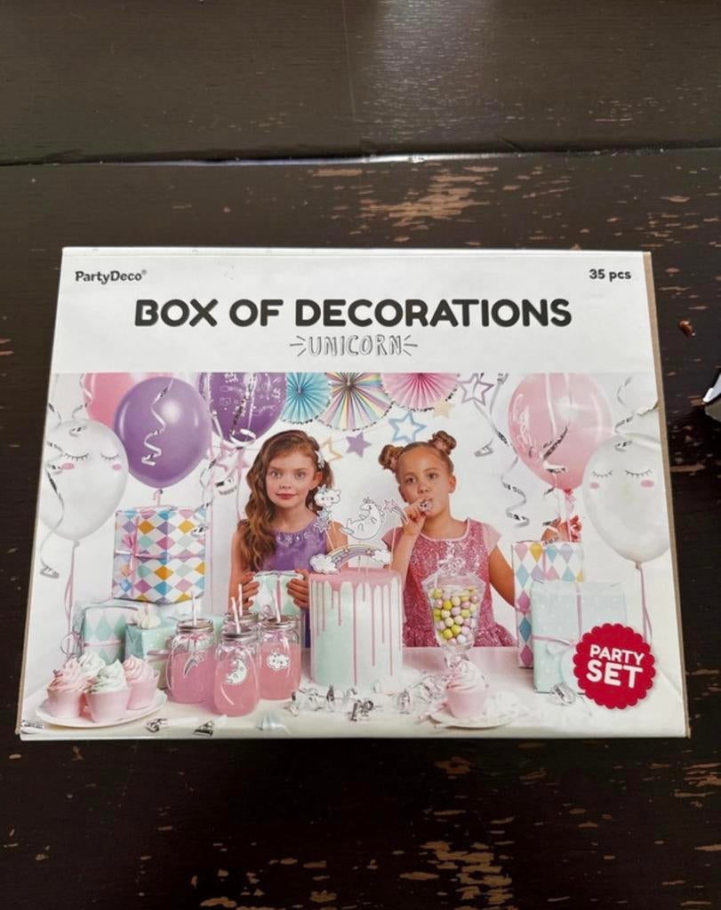 Unicorn Decoratie Feestpakket, Ophalen of Verzenden, Zo goed als nieuw, Zwangerschap en Bevalling
