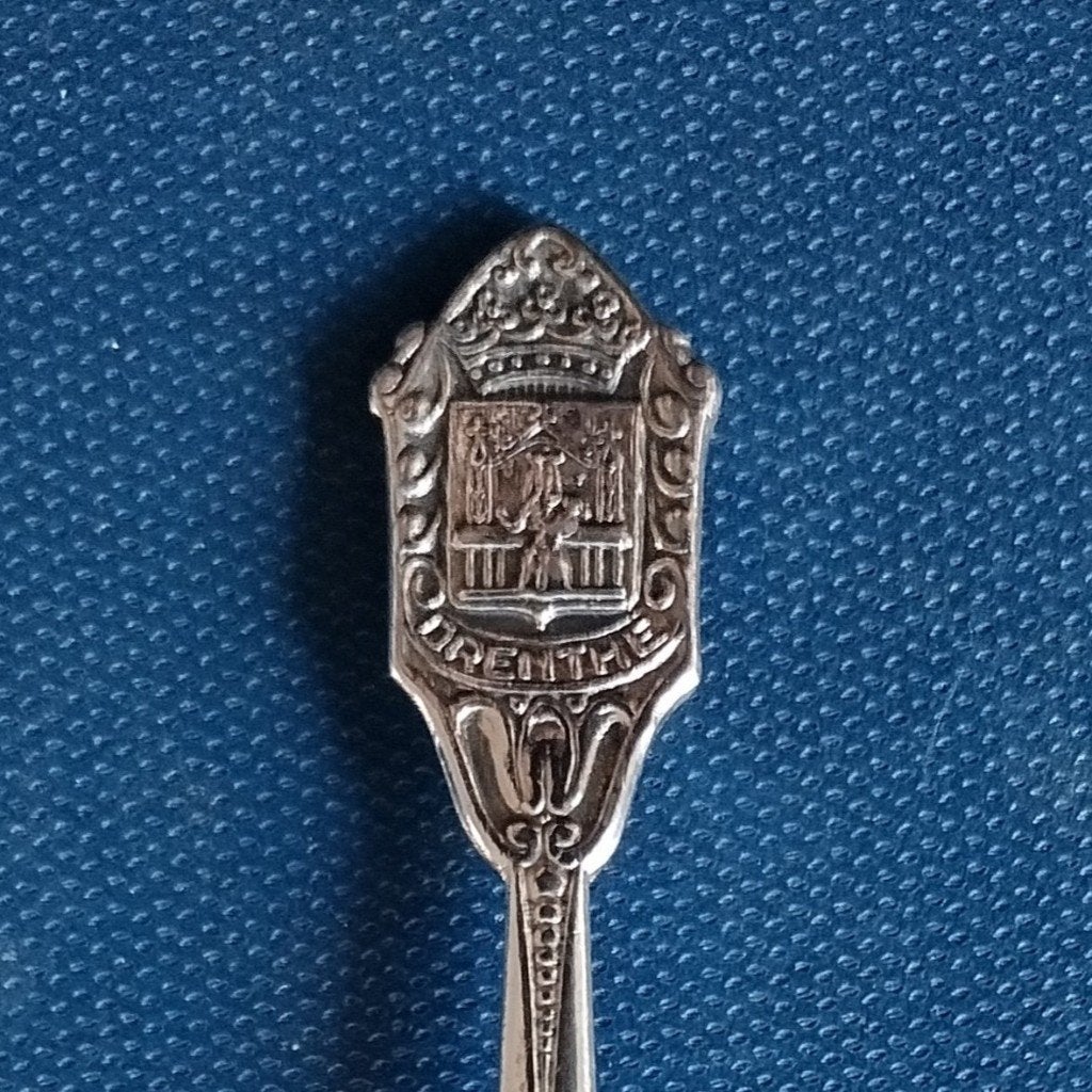 verzilverd lepeltje Drenthe (VZS 90), Antiek en Kunst, Ophalen of Verzenden