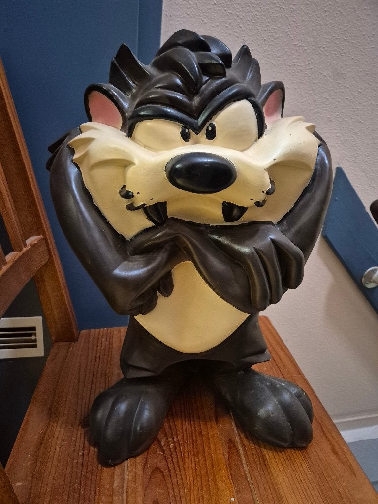 Taz de Tasmanian Devil Beeld 46cm Looney Tunes, Ophalen, Gebruikt, Fantasy