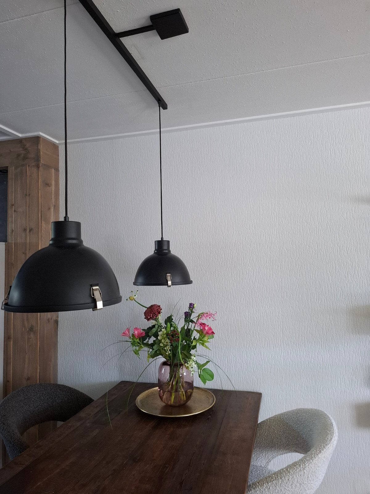 industriële  hanglamp, Huis en Inrichting, Ophalen, Metaal