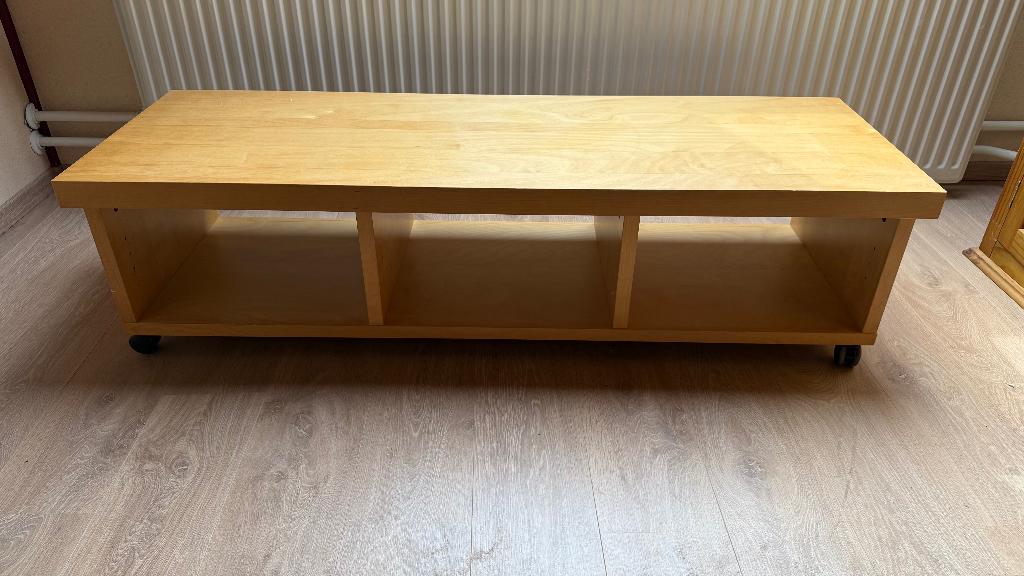 Ikea Oppli salon of tv kast op wielen, Ophalen, Gebruikt, 100 tot 150 cm, Minder dan 100 cm