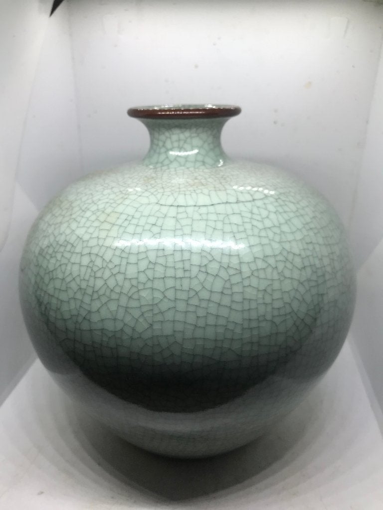 chinees oosters celadon vaas, 16 cm, Groen, Vaas, Overige materialen