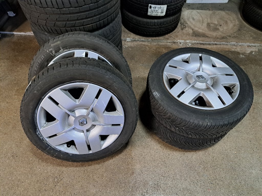 All season banden set Renault Clio 195/55R16, Ophalen, Gebruikt, 15 inch, Michelin
