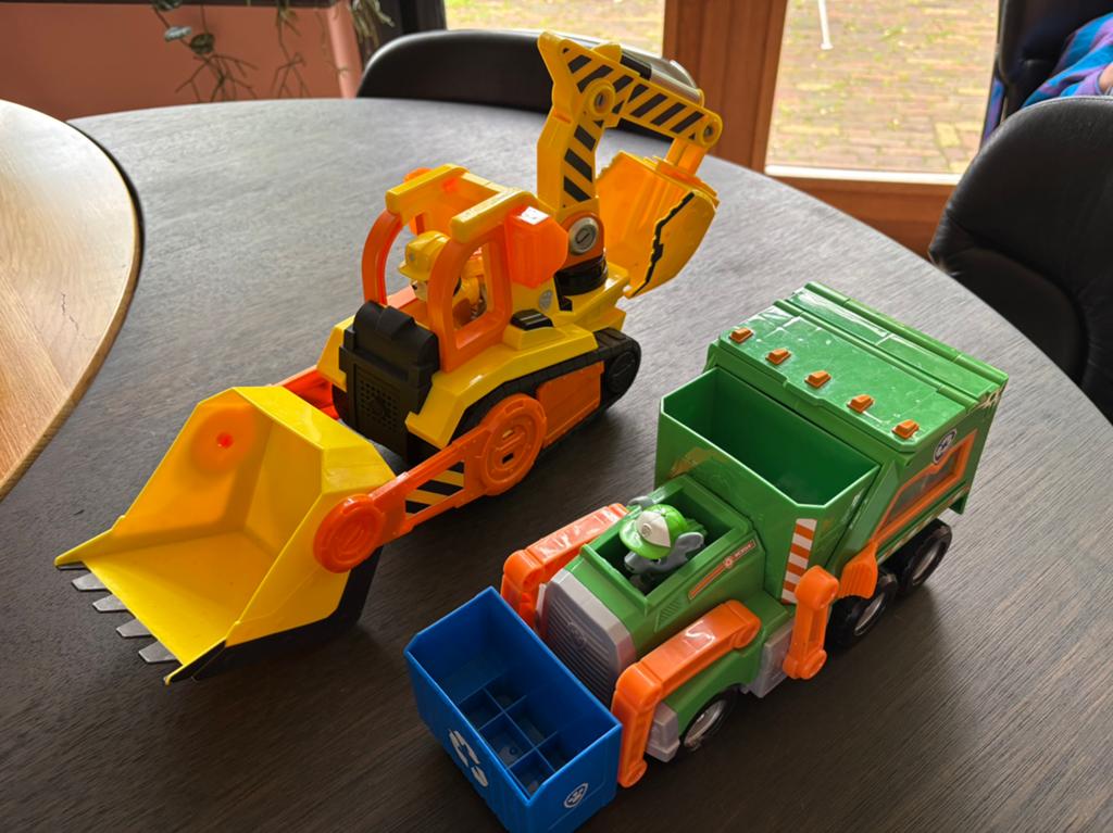 2 grote Paw Patrol voertuigen, Ophalen of Verzenden, Zo goed als nieuw