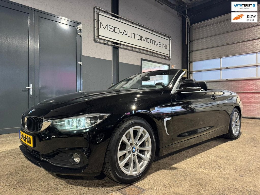 BMW 4-serie Cabrio 420i High Executive Leder Stoelverwarming, Auto's, BMW, Automaat, 1998 cc, Achterwielaandrijving, Gebruikt