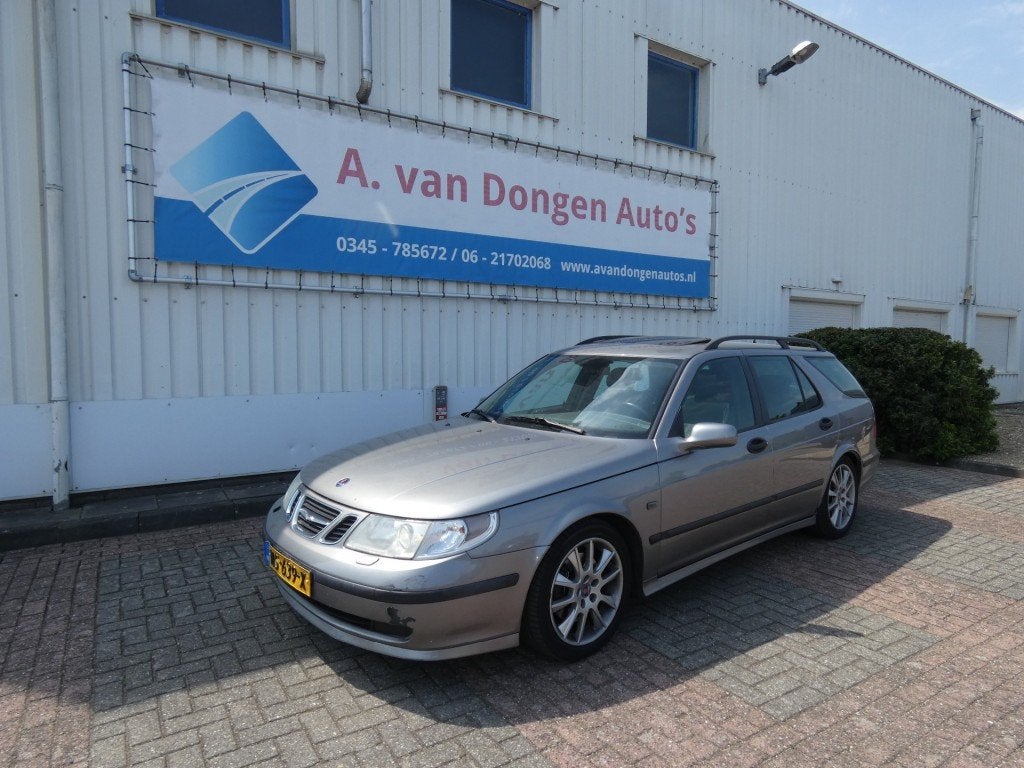 Saab 9-5 2.3 TURBO AERO LPG G3 AUTOMAAT,Schuifdak.4-6-27, 4 cilinders, 2290 cc, 93 €/maand, Te koop