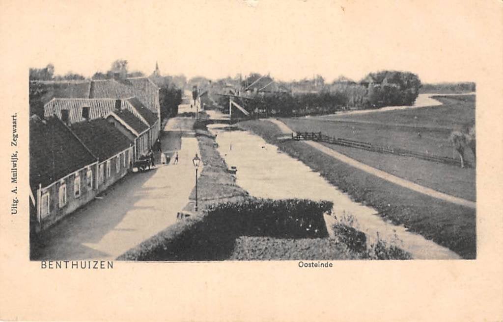 Benthuizen Oosteinde, Verzenden, Voor 1920, Ongelopen, Zuid-Holland
