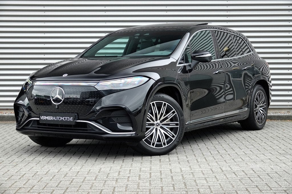 Mercedes-Benz EQS SUV 580 4MATIC AMG Line 7pers. 108 kWh | P, Auto's, Mercedes-Benz, Automaat, 12 maanden, Zwart, 7 stoelen