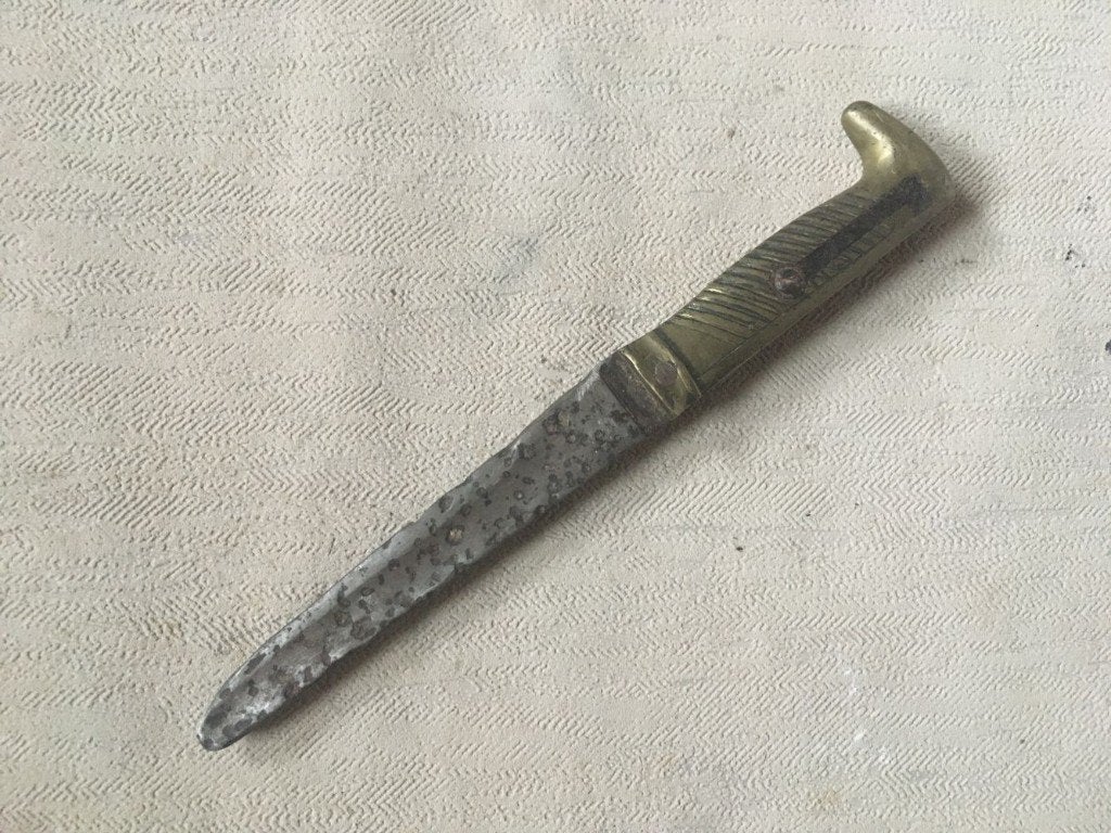 wo1 - Duitse loopgravendolk model 1871 Seitengewehr, Ophalen of Verzenden, Landmacht, Duitsland, Mes of Dolk