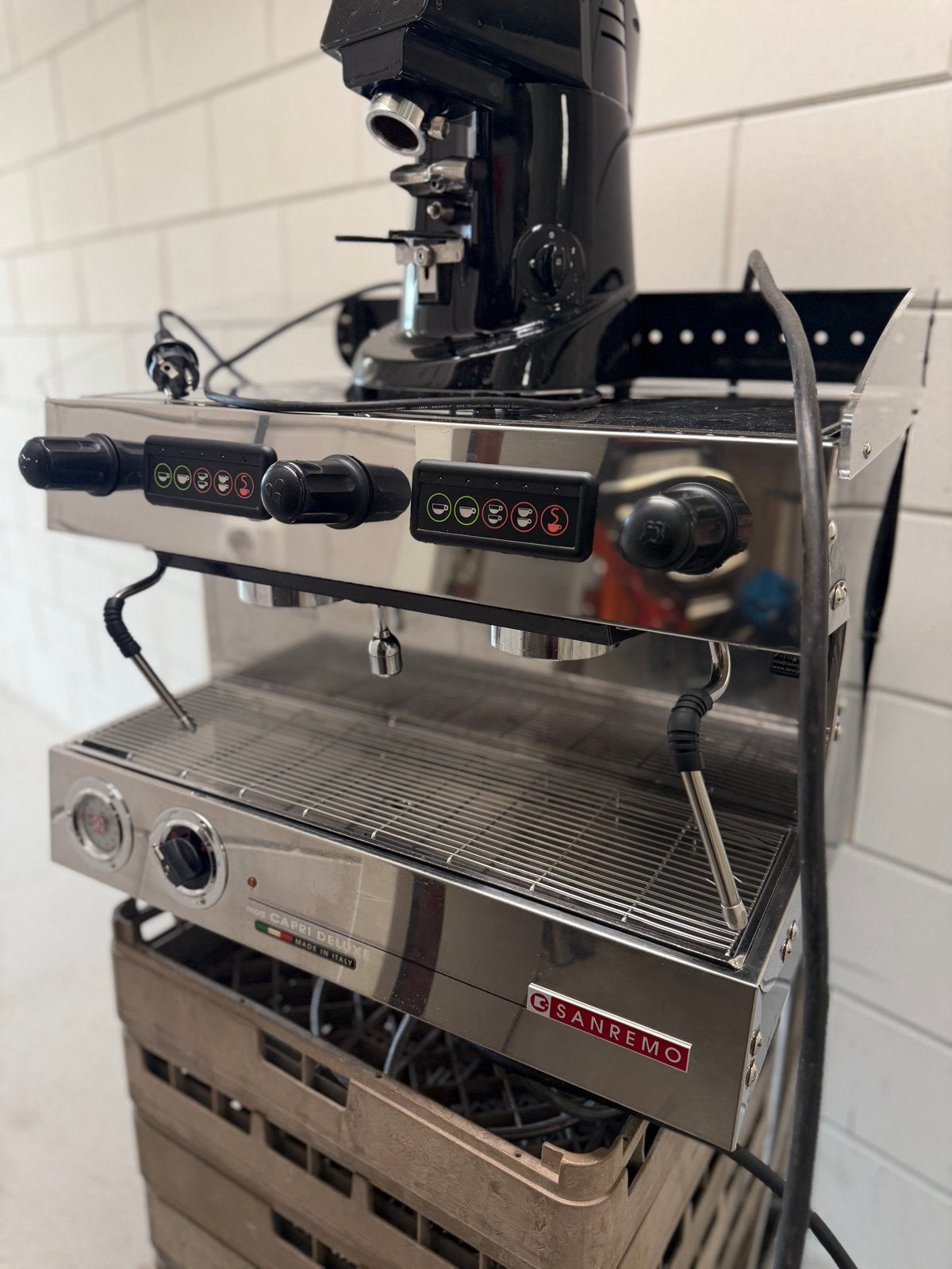 Sanremo Capri Deluxe Espressomachine - Horeca Kwaliteit, Witgoed en Apparatuur, Stoompijpje, Espresso apparaat, Zo goed als nieuw
