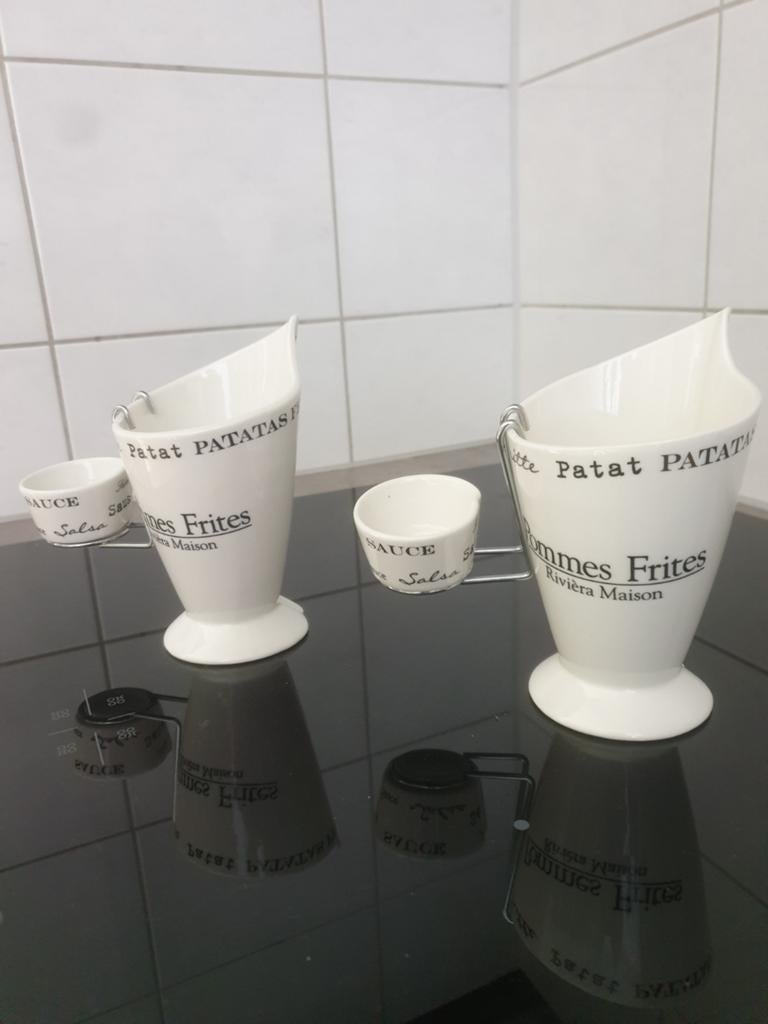 Riviera Maison friet houders, Ophalen of Verzenden, Zo goed als nieuw, Overige typen