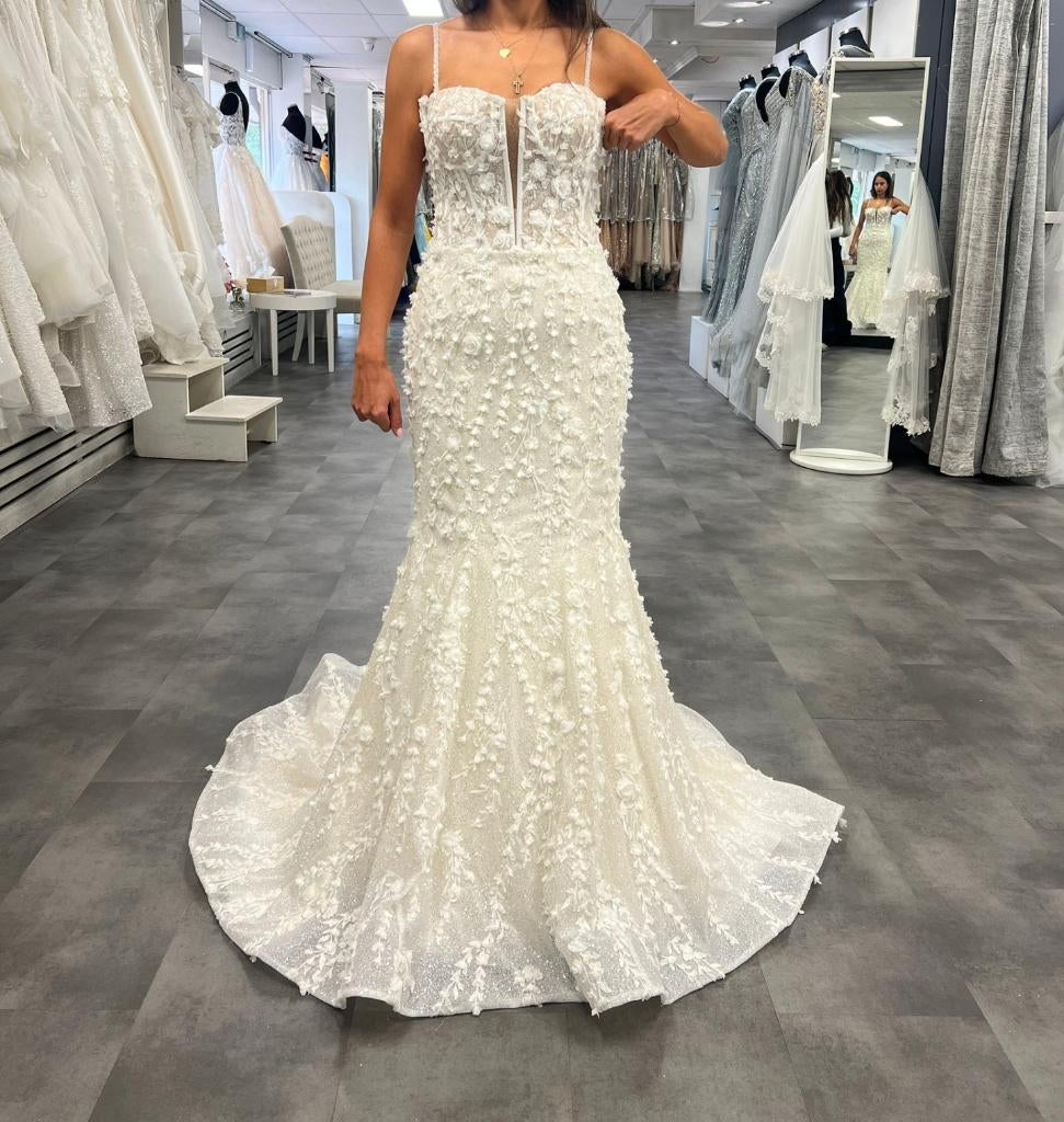 Trouwjurk sima couture, Trouwjurk, Wit, Sima couture, Ophalen of Verzenden