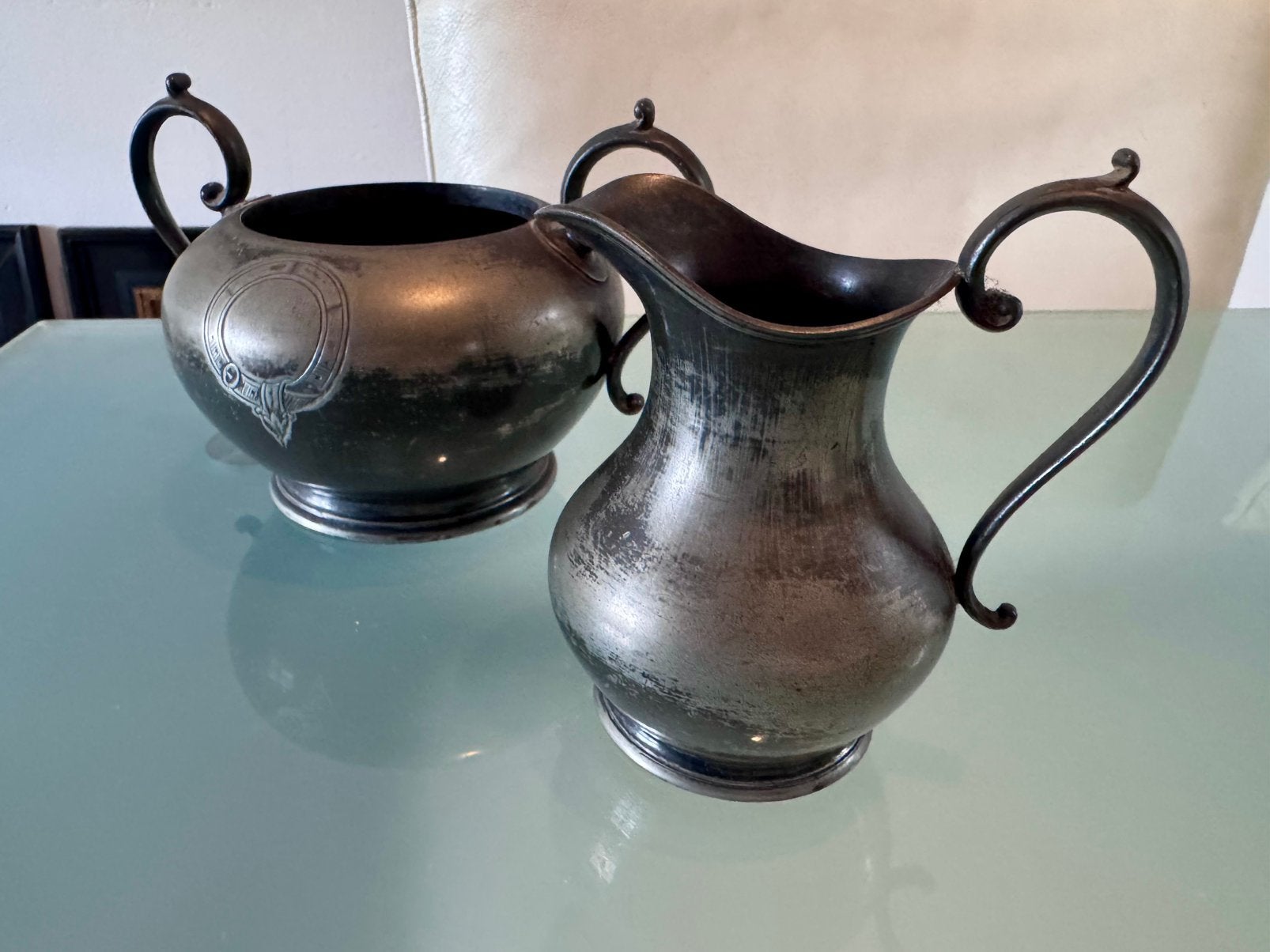 Victoriaanse suikerpot en melkkan van James Dixon & Sons, Ophalen of Verzenden