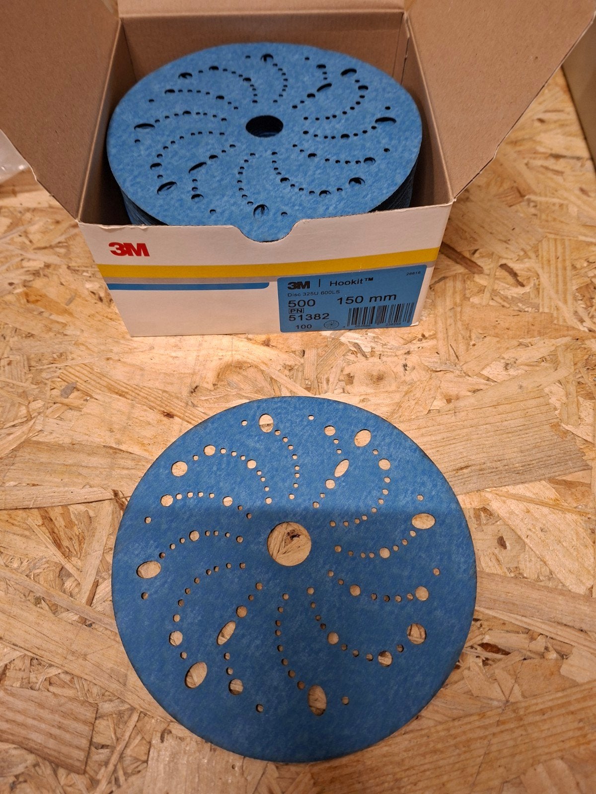 3M Hookit Blue Schuurschijven 150mm Multihole - 100 stuks, Doe-het-zelf en Verbouw, Gereedschap | Schuurmachines, Ophalen of Verzenden