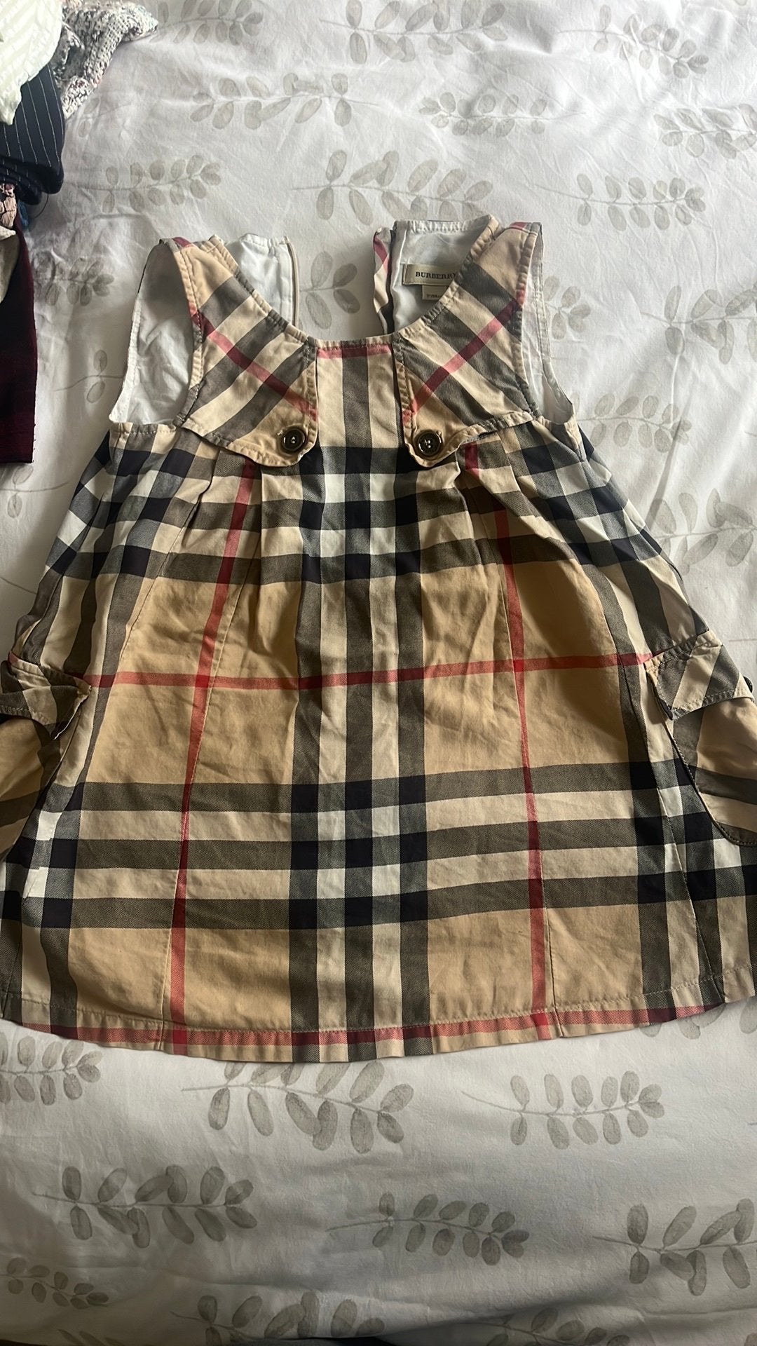 Burberry jurk meisje, Ophalen of Verzenden, Gebruikt, Meisje, Jurkje of Rokje