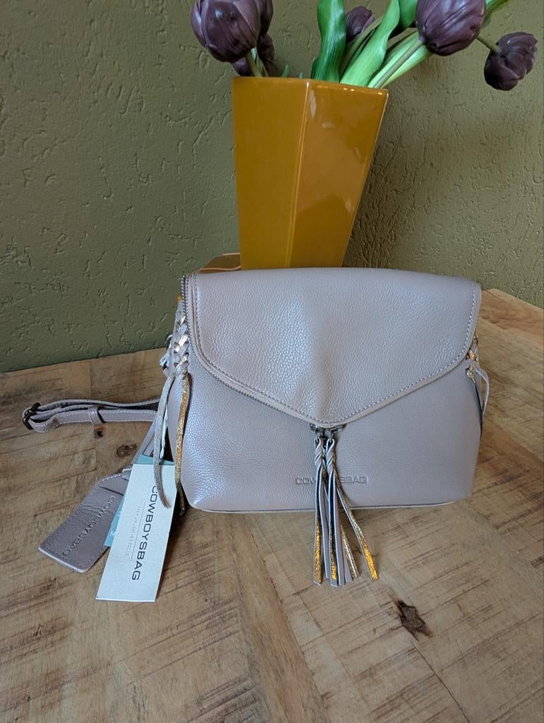 Cowboysbag schoudertas/ crossbody Montana NIEUW!!!! 55,-, Ophalen of Verzenden, Nieuw, Beige, Schoudertasje