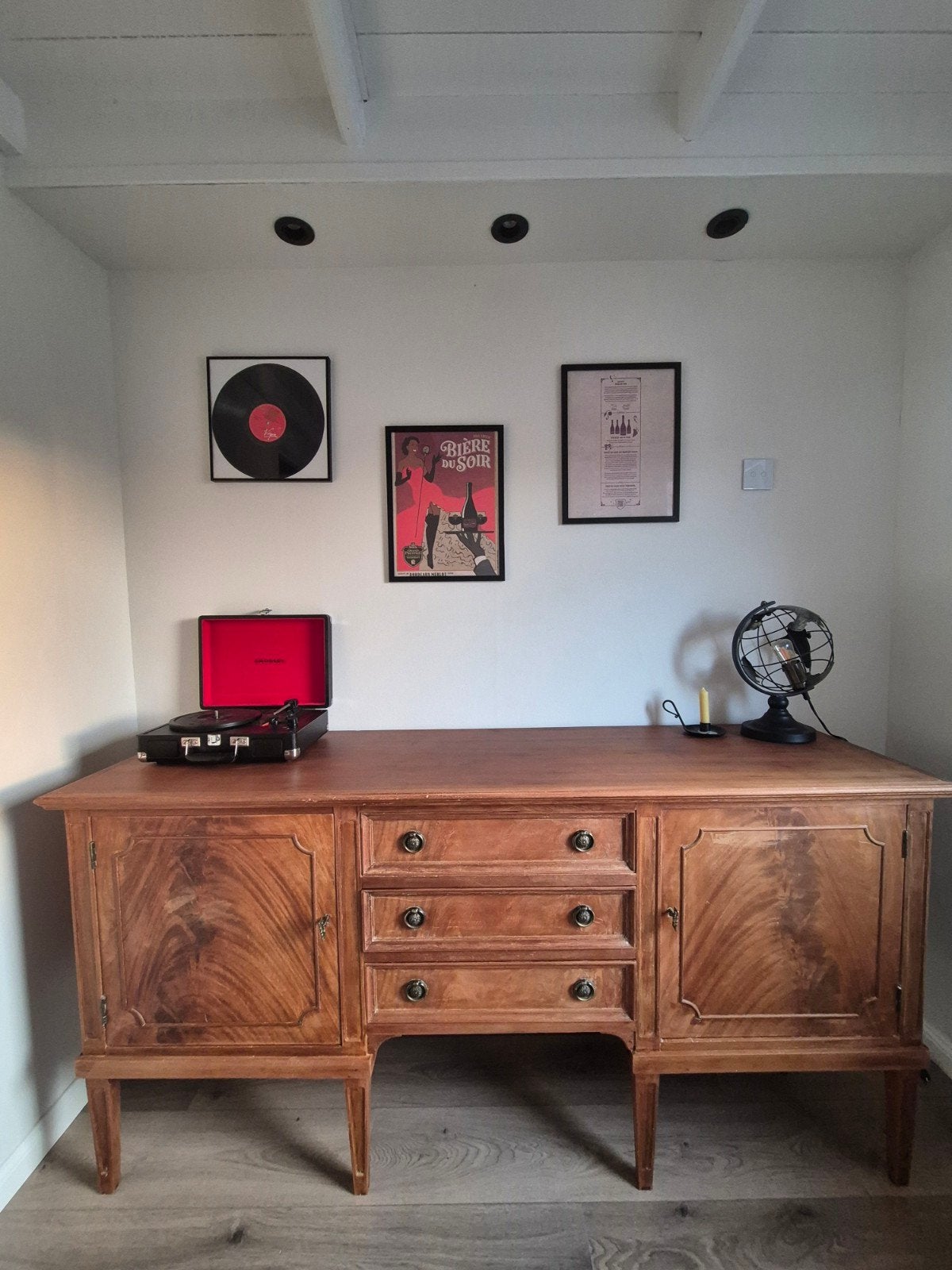 Vintage Dressoir / Sideboard met Lades en Deuren, Ophalen of Verzenden