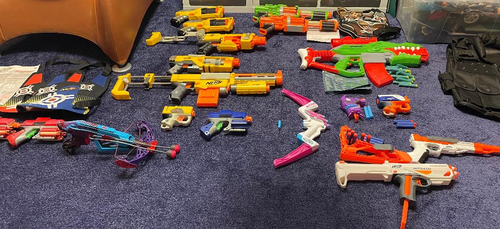 Grote verzameling van NERF, per stuk te koop, Ophalen of Verzenden, Gebruikt