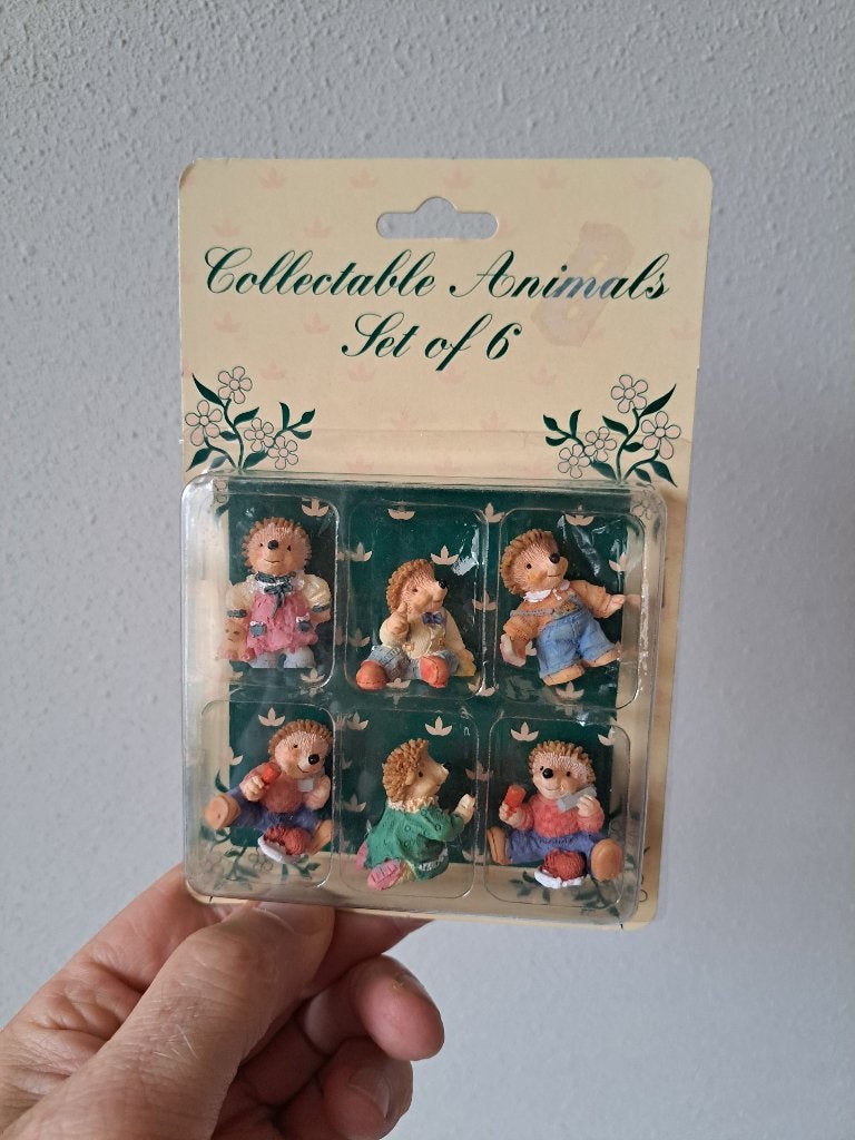 6 Egel Beeldjes van Kunsthars, Ophalen of Verzenden, Nieuw, Overige soorten, Beeldje of Figuurtje