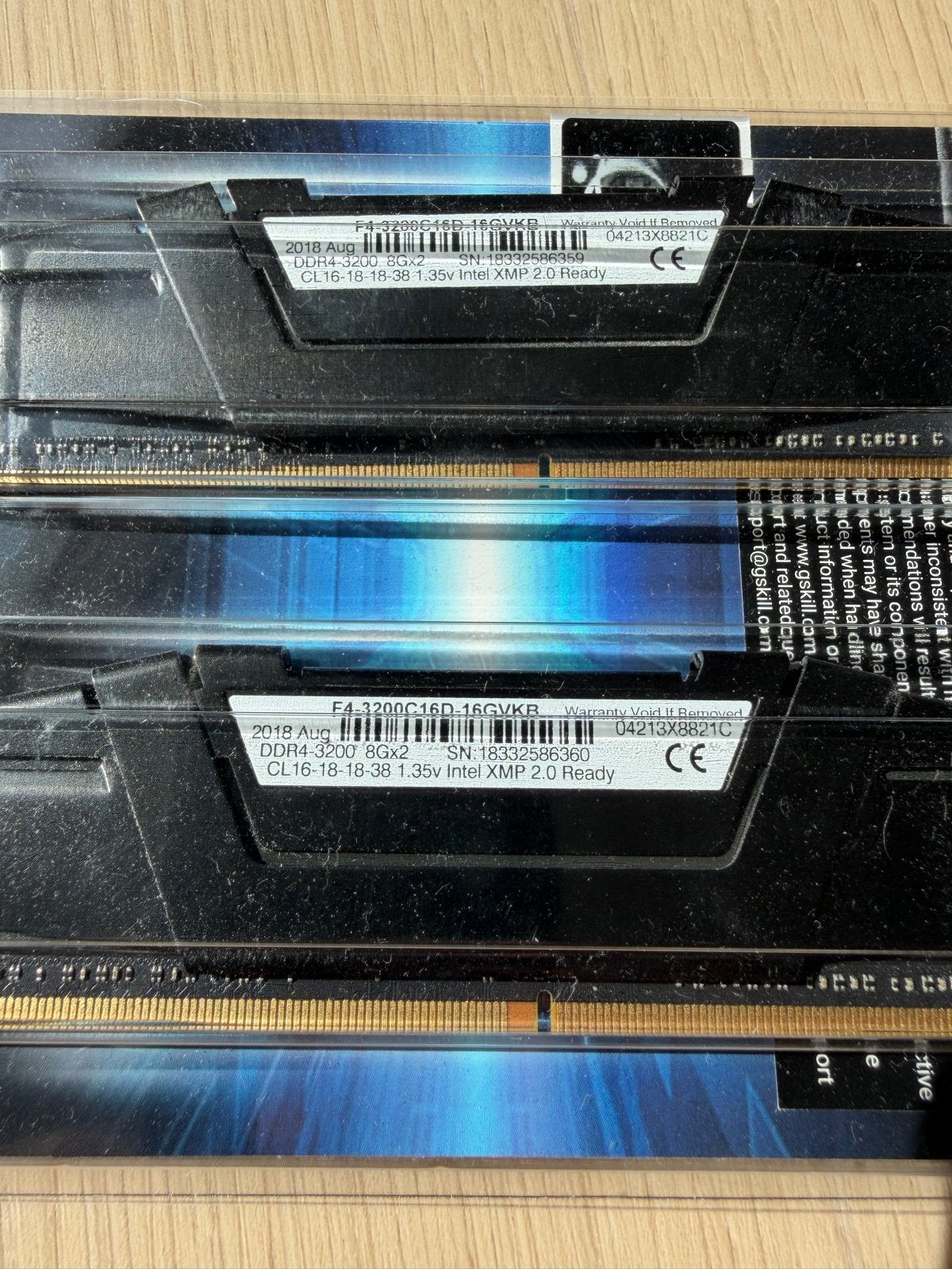G.Skill Ripjaws DDR4 3200 (2x 8GB) CL16 RAM MOGELIJK DEFECT, DDR4, Ophalen of Verzenden, Desktop, Niet werkend