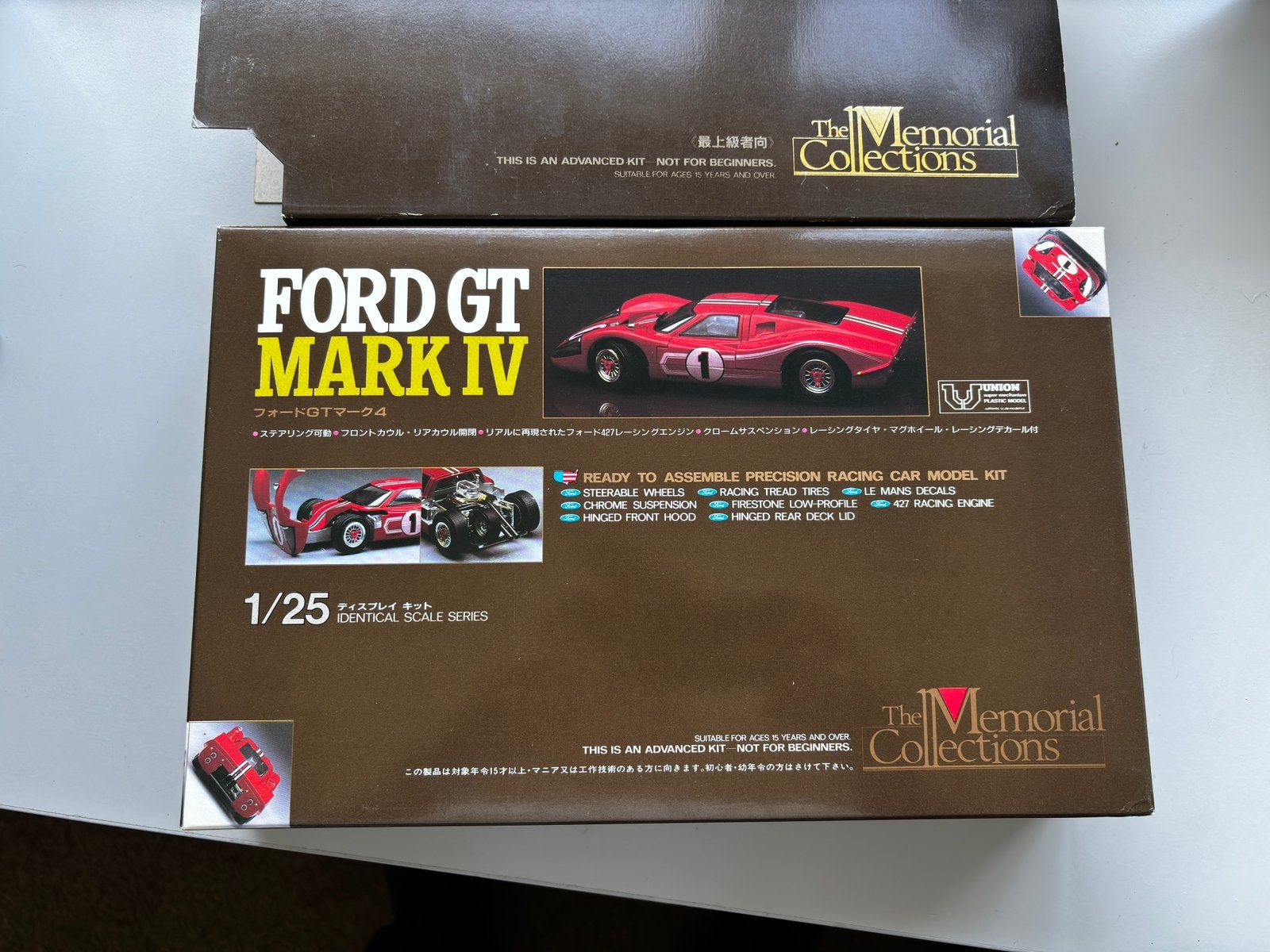 NIEUW in doos! Union Memorial Collections Ford GT Mk.IV 1/25, Overige merken, Auto, Groter dan 1:32, Nieuw