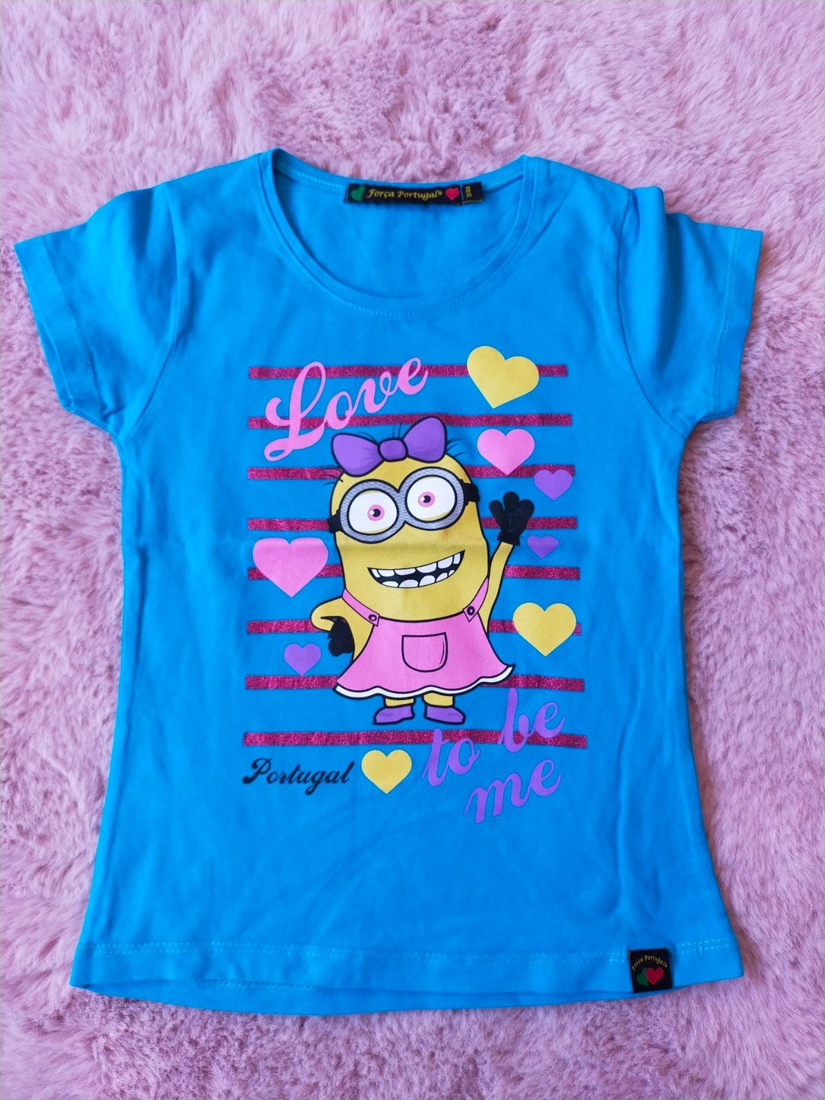 Zgan! Heel mooi blauw Minions shirt! Mt 98/104, Kinderen en Baby's, Kinderkleding | Maat 98, Ophalen of Verzenden, Zo goed als nieuw