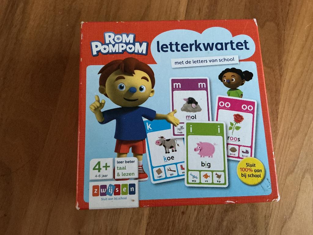 Rom Pompom letterkwartet, Ophalen, Zo goed als nieuw, Jongen of Meisje