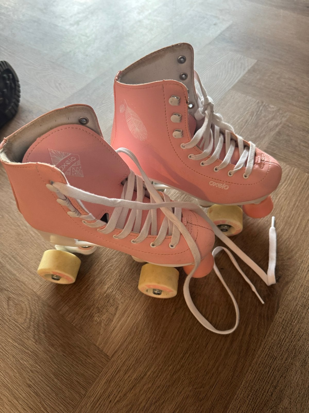 Oxelo roze skates maat 36 - RS Quad 100 Pink, Ophalen, Gebruikt, Kinderen