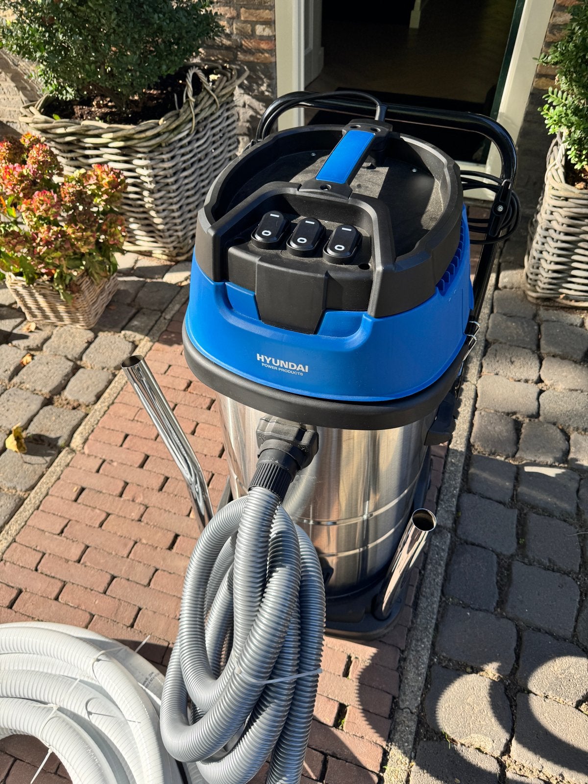 Hyundai Industriële Stofwater zuiger HVC100PJ - 3000W - 100L, Witgoed en Apparatuur, Inclusief accessoires, Nieuw, Ophalen of Verzenden