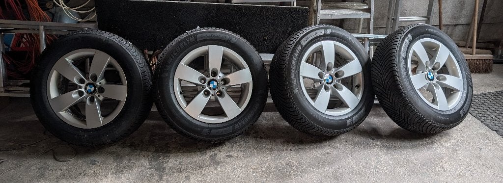 Nieuwe winterbanden + velgen BMW 225/55 R 16 inch, Auto-onderdelen, Banden en Velgen, Ophalen, 16 inch, Banden en Velgen, Nieuw