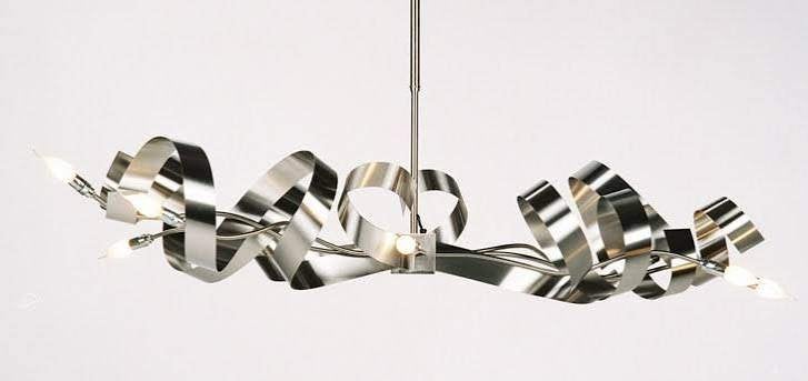 Design hanglamp Ztahl Padova, Ophalen, Gebruikt, E14 (klein), Metaal