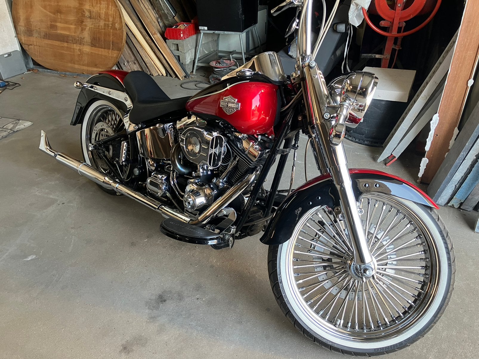 Te Koop  HD Softail Heritage Mexican Style, 2 cilinders, Gebruikt, Particulier, Handgeschakeld