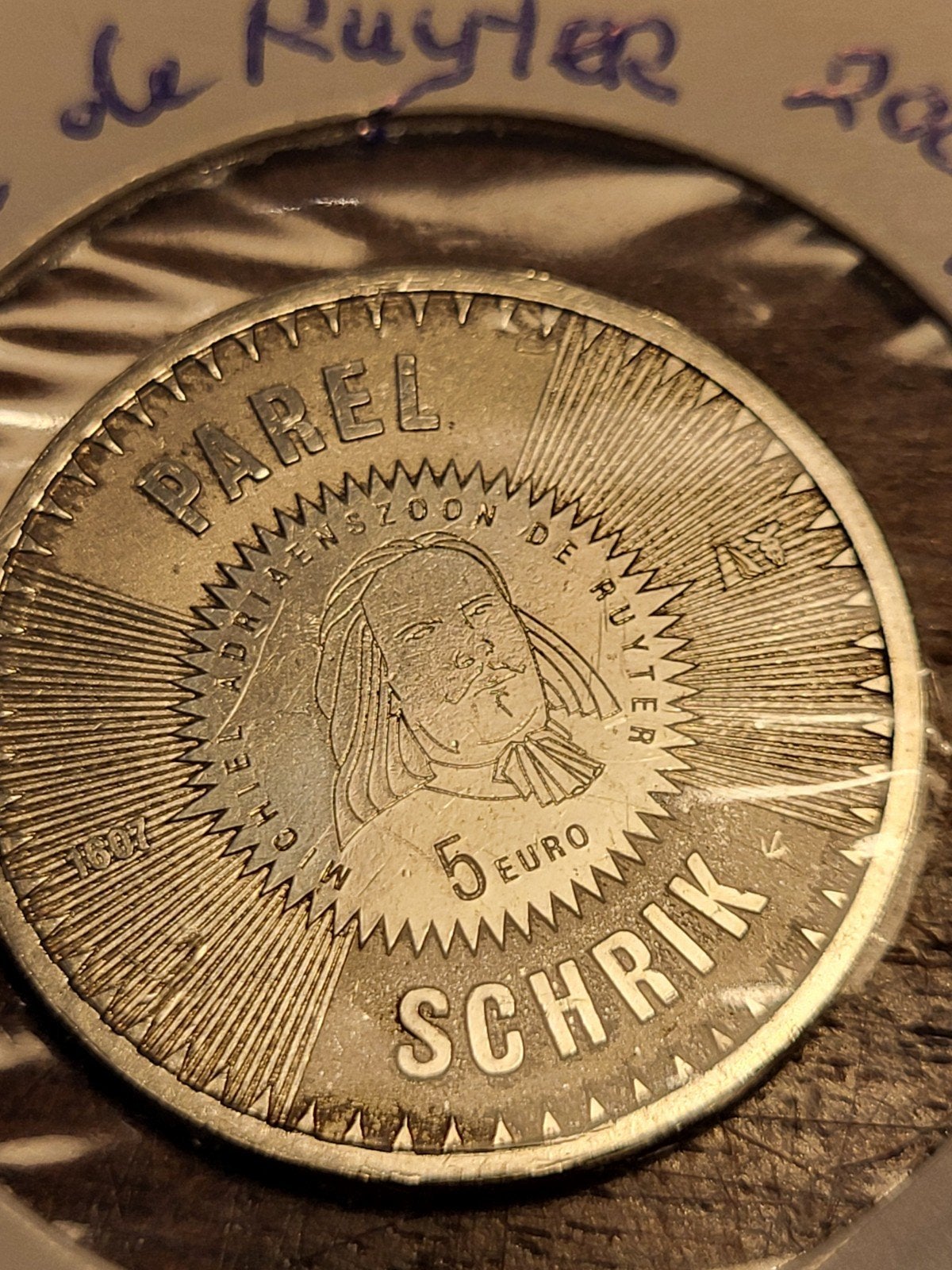Zilveren 5 Euro Michiel de Ruyter Munt 2007, Koningin Beatrix, Zilver, Euro's, Ophalen of Verzenden