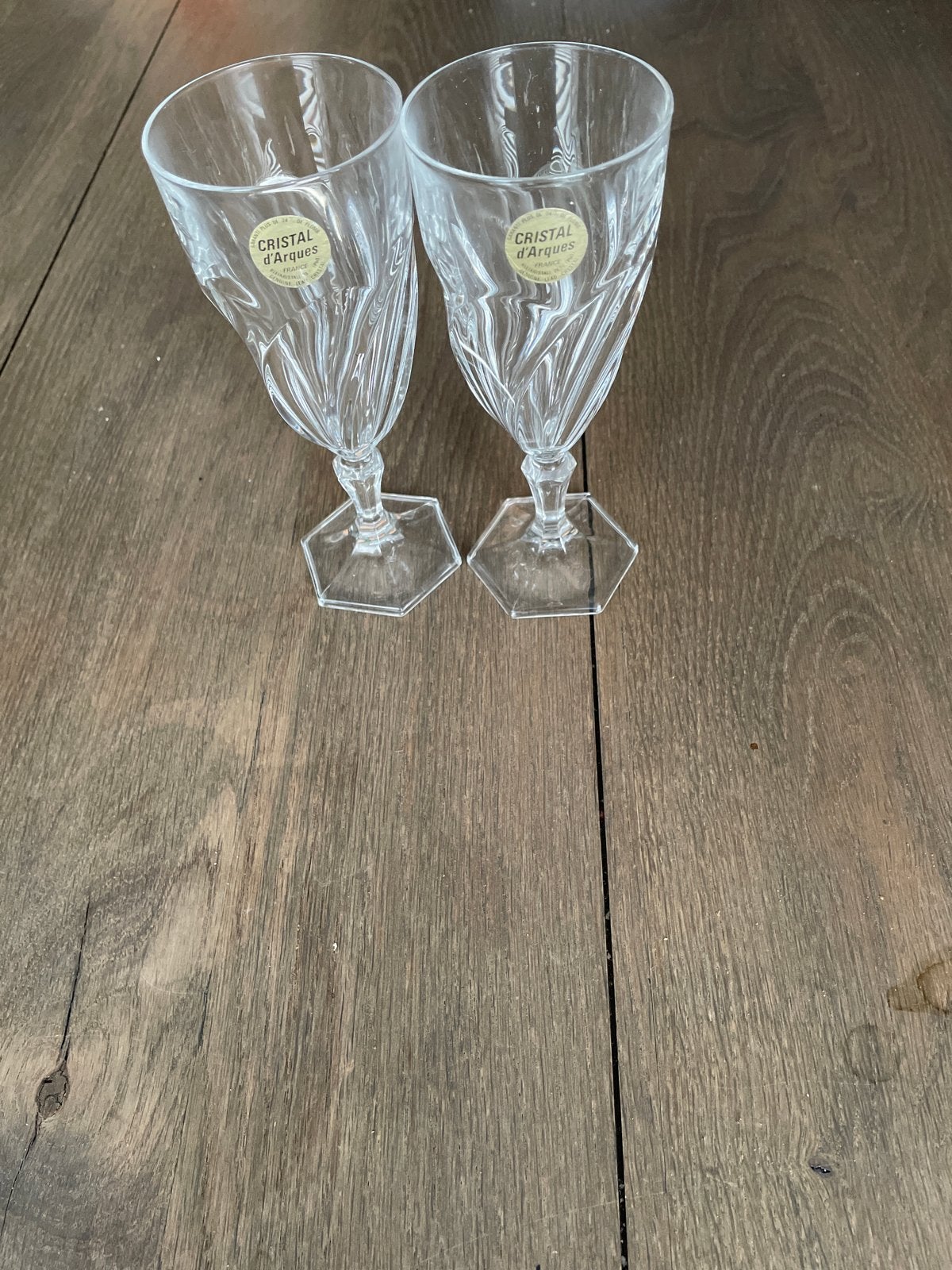 2 Cristal d'Arques wijnglazen, Ophalen of Verzenden