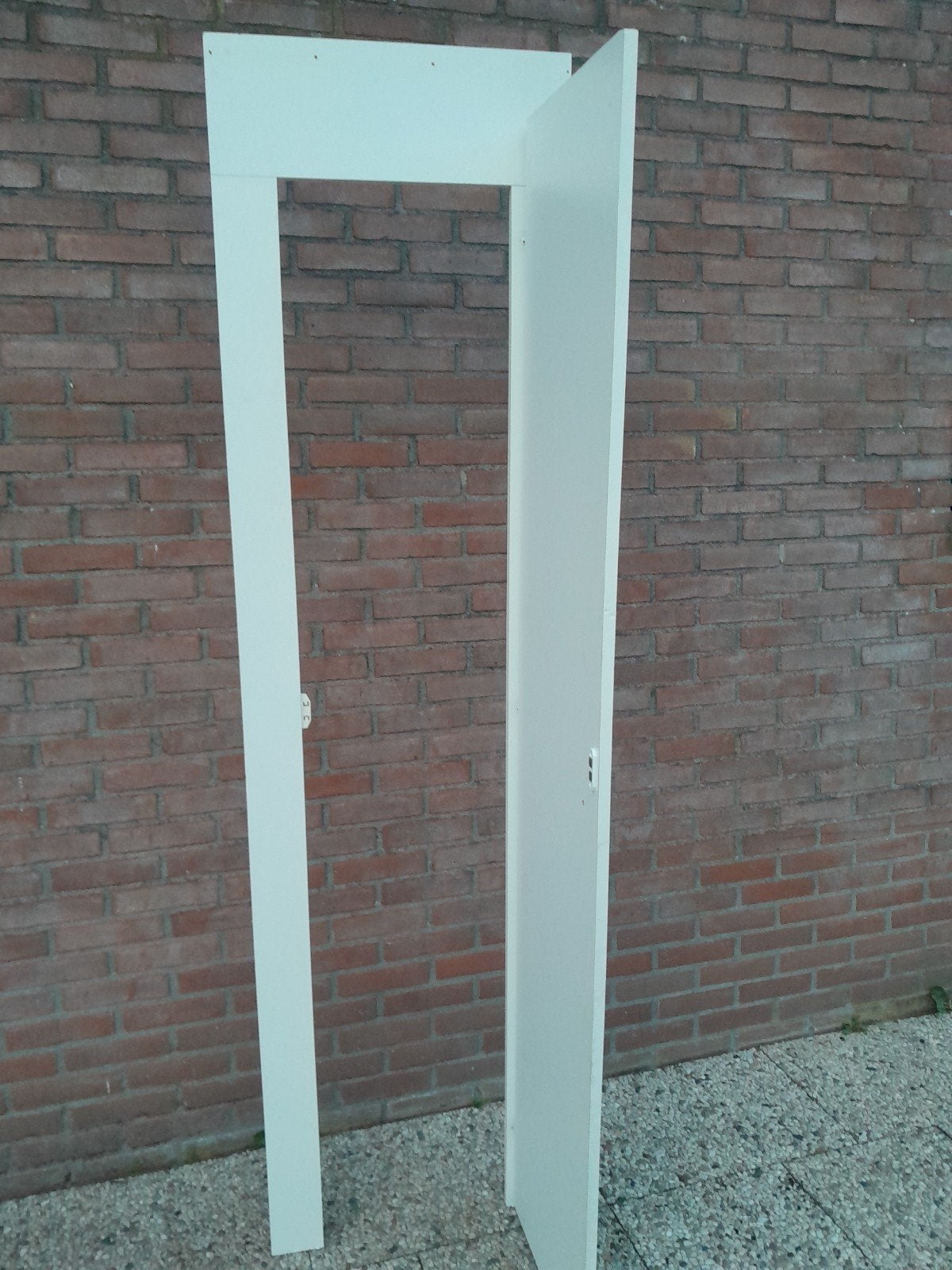 kozijn met deur, Doe-het-zelf en Verbouw, Kozijnen en Schuifpuien, Ophalen, Gebruikt, Minder dan 75 cm, Deurkozijn