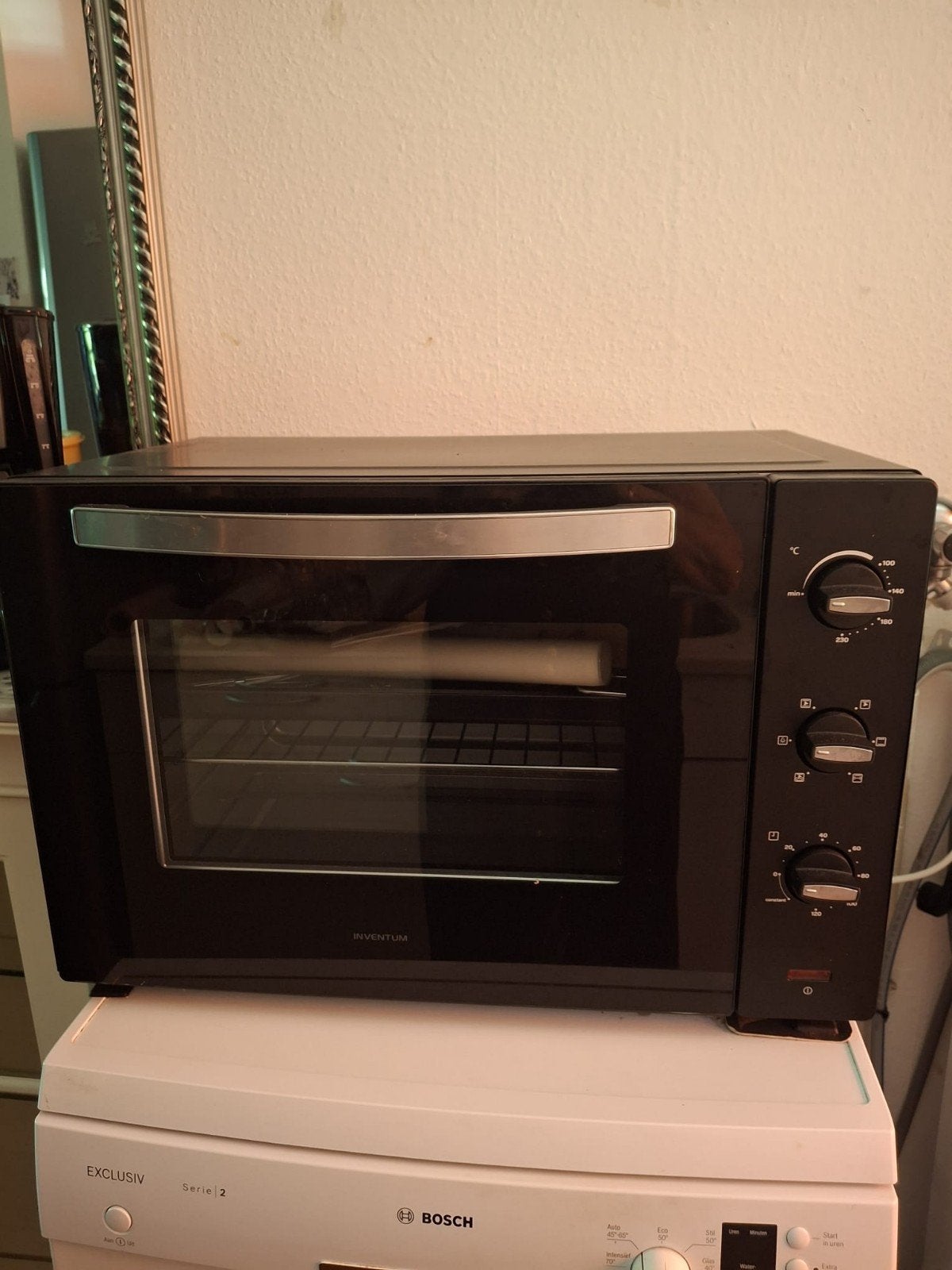 Inventum OV607B Vrijstaande Oven - Zo goed als nieuw!, Witgoed en Apparatuur, Ovens, Ophalen, Minder dan 45 cm, Zo goed als nieuw