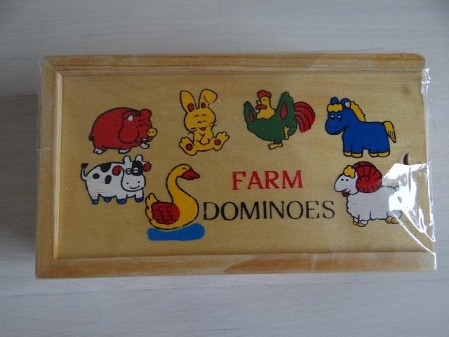 Houten dieren domino, Ophalen of Verzenden, Nieuw, Overige typen