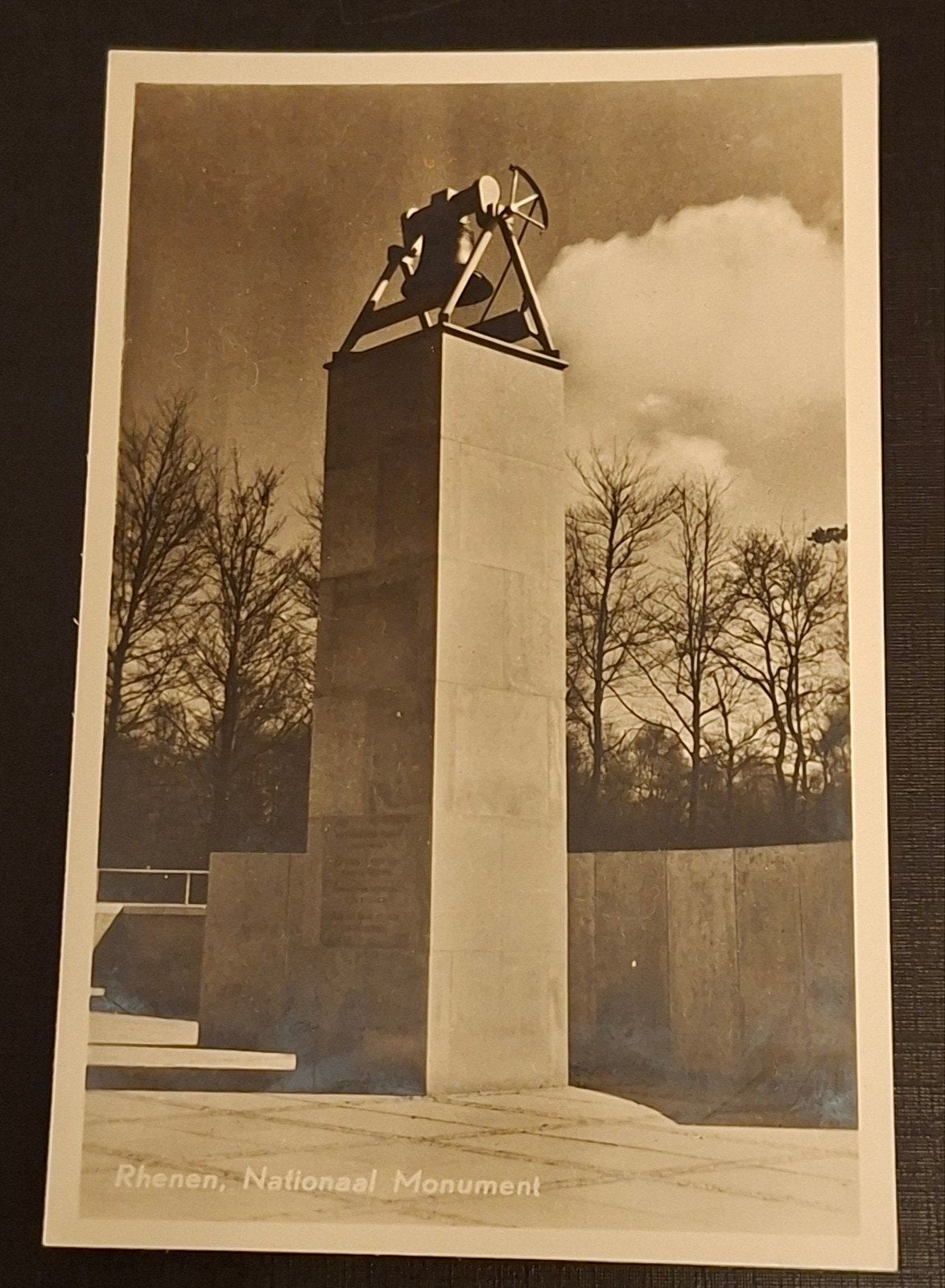 1955 Rhenen hotel de Grebbe T.v.Londen Nationaal Monument, Ophalen of Verzenden, 1940 tot 1960, Utrecht